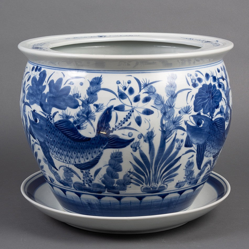 VASO CHINÊS COM PRATO