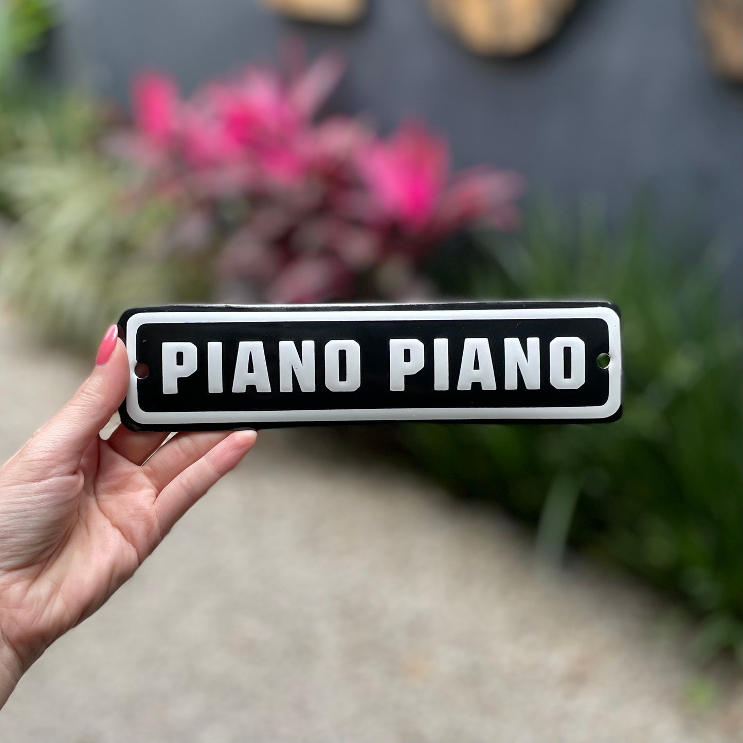 PLACA DE FERRO - PIANO PIANO