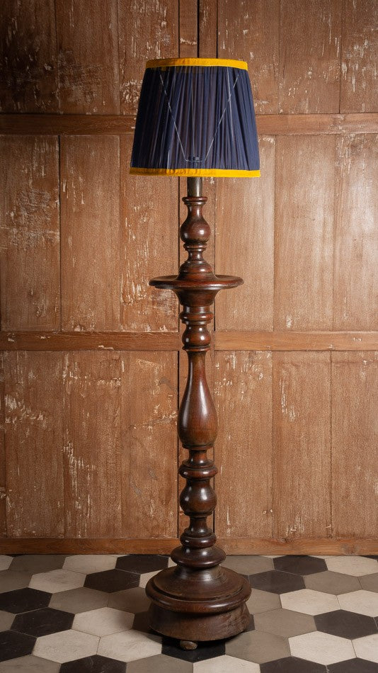 BASE ABAJUR MADEIRA TORNEADO ALTO