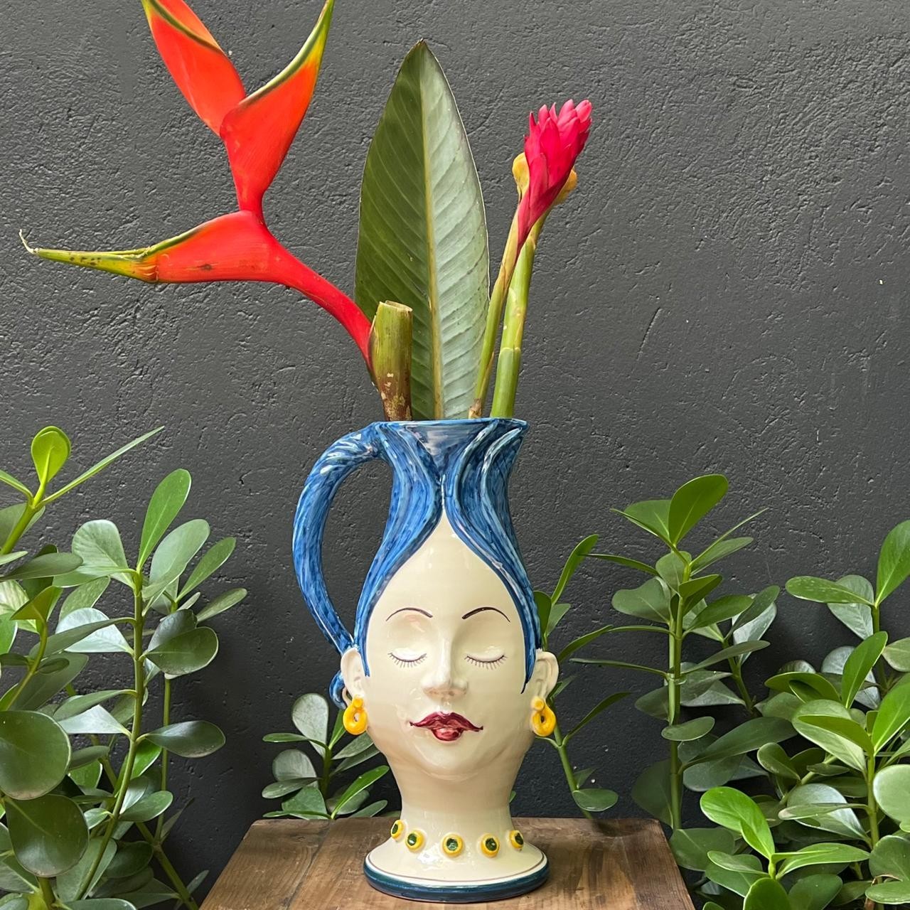 VASO ITALIANO PINTURA FATTO A MANO