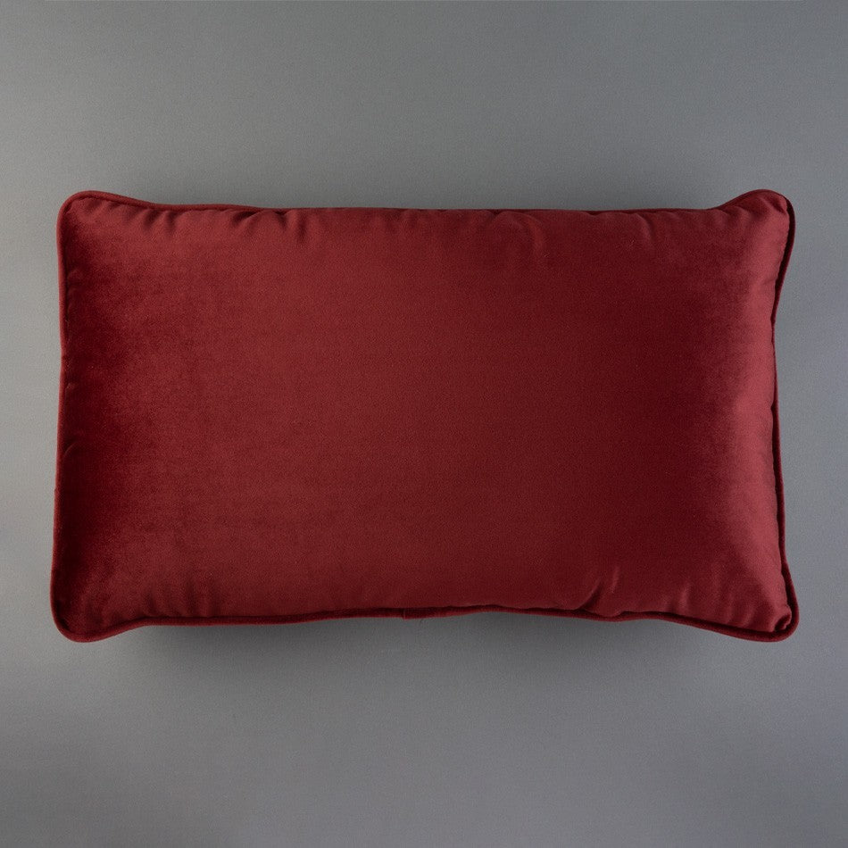 ALMOFADA VELUDO - VINHO 50X30cm