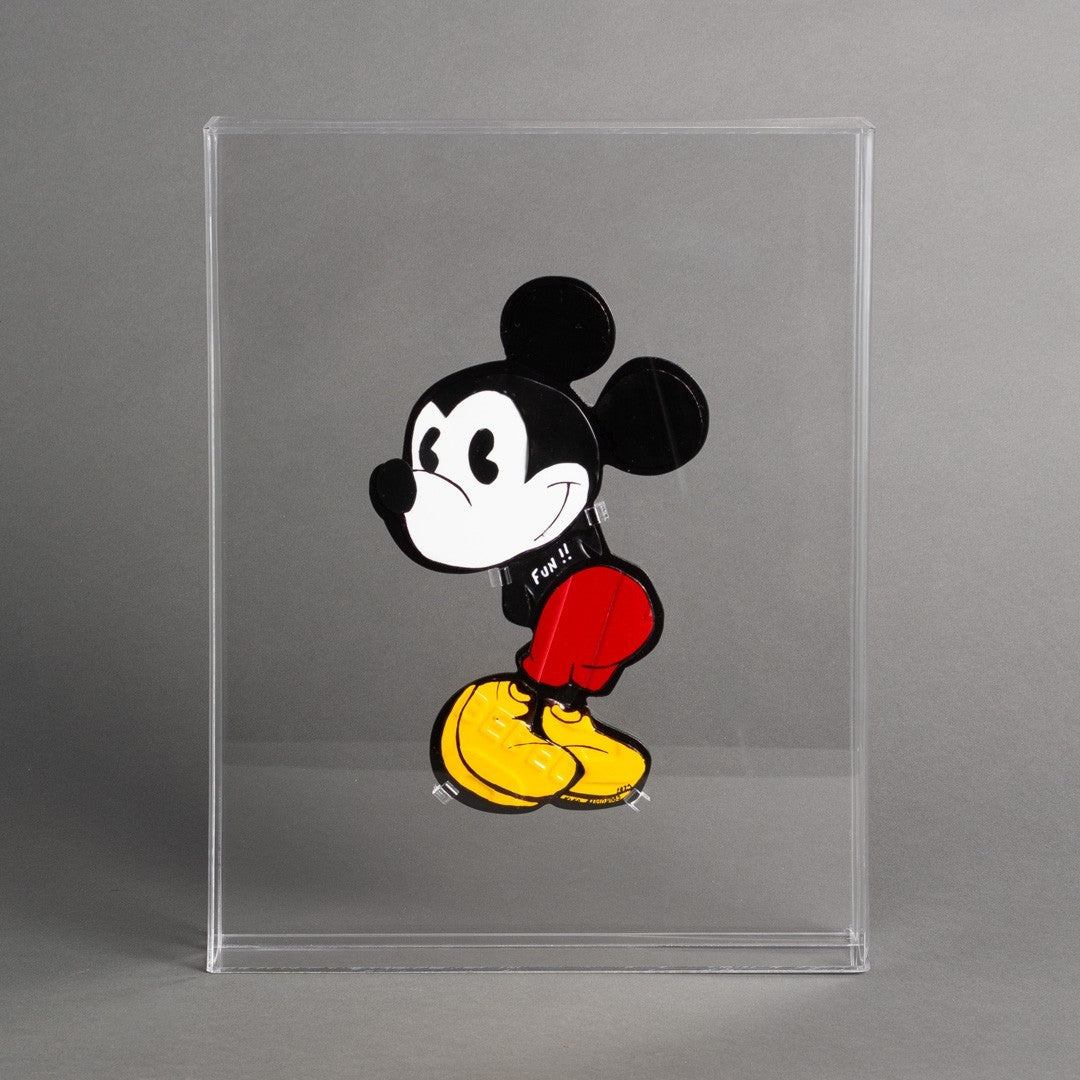 ESCULTURA MICKEY NA CAIXA DE ACRÍLICO - FUN