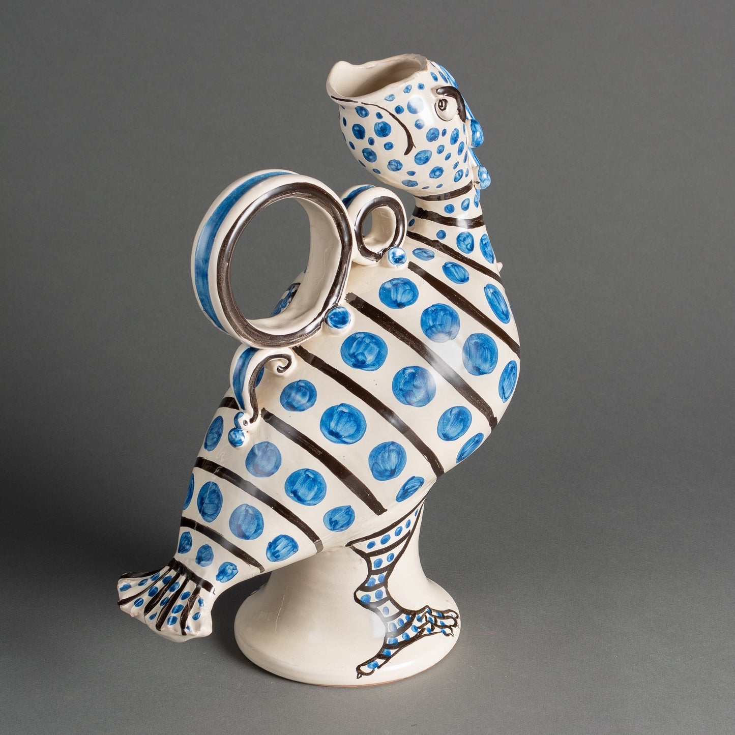 VASO PAVÃO ITALIANO PINTURA FATTO A MANO