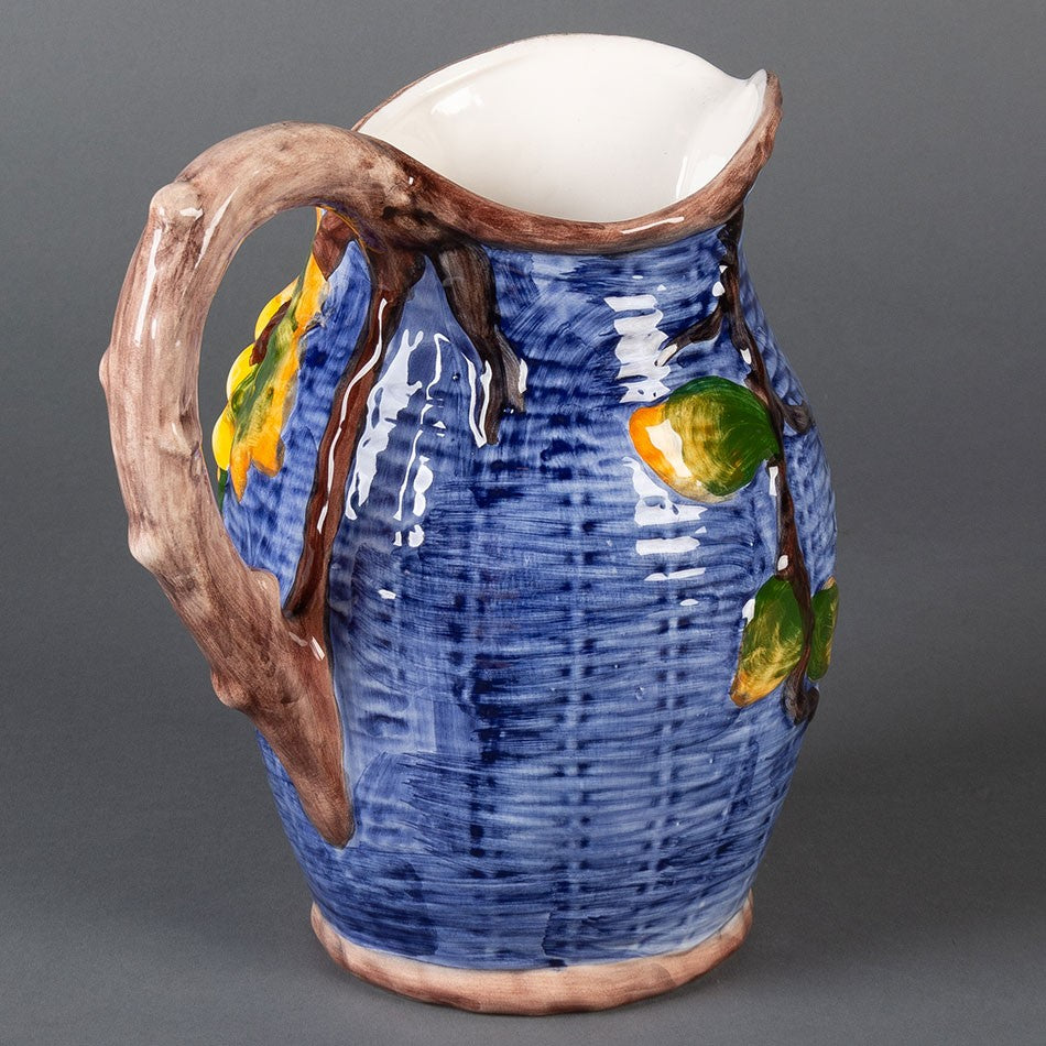 JARRA ITALIANA AZUL COM FRUTAS