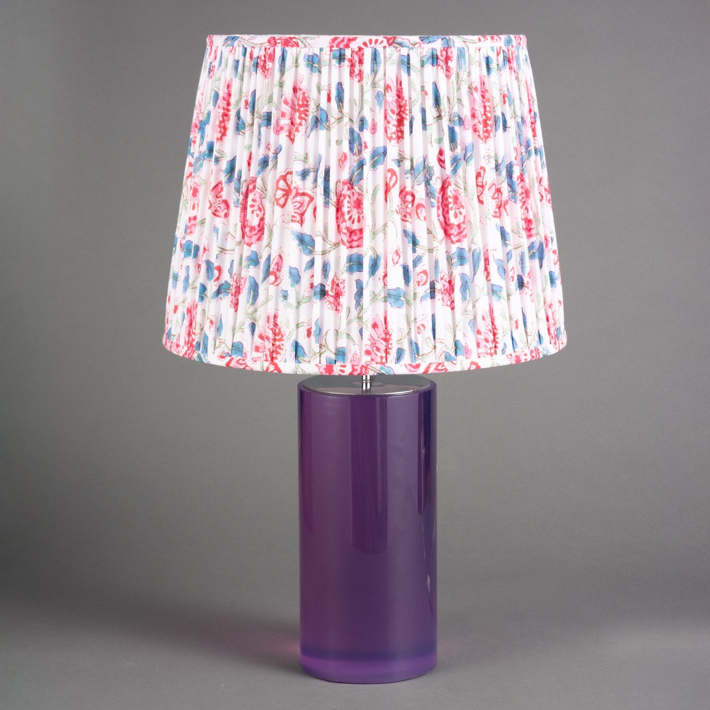 BASE ABAJUR CILINDRO COLORE - LILÁS (SEM CÚPULA)