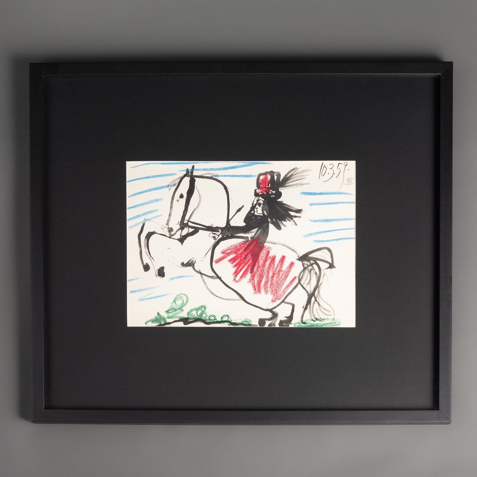 QUADRO LITOGRAVURA PICASSO CAVALO