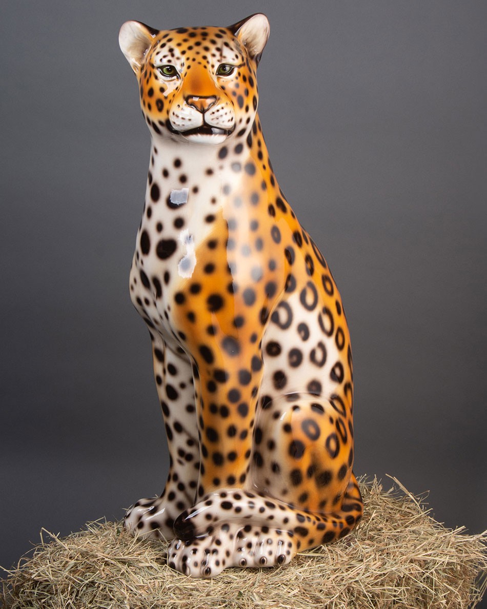 ESCULTURA ITALIANA LEOPARDO