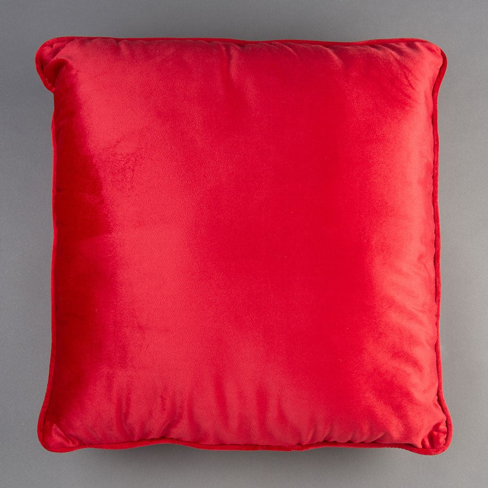 ALMOFADA VELUDO - VERMELHO 50X50cm