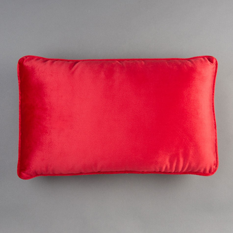 ALMOFADA VELUDO - VERMELHO 50X30cm
