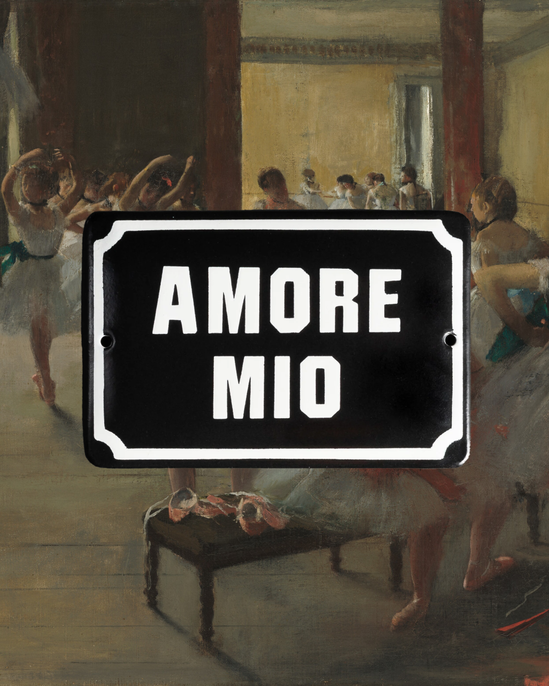 PLACA DE FERRO - AMORE MIO