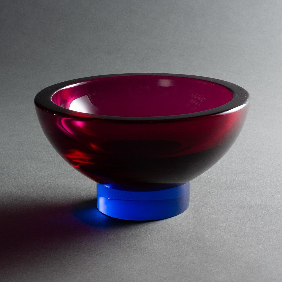 CENTRO DE MESA MAGENTA E AZUL ESCURO