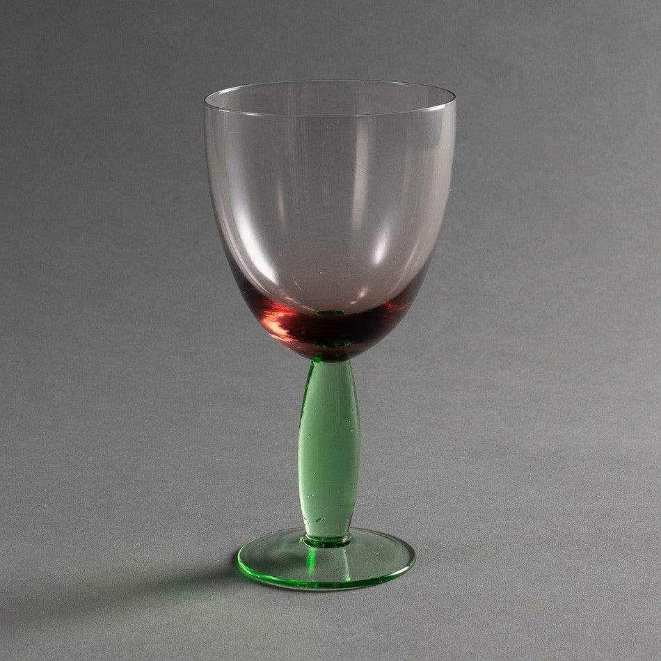 TAÇA VETRO ROSA E VERDE