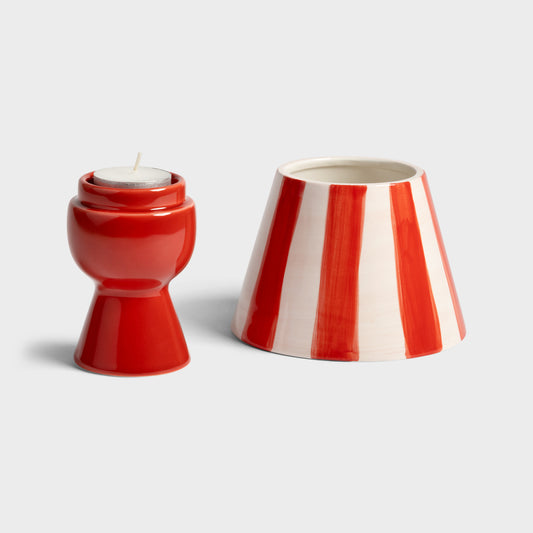 CASTIÇAL TEALIGHT ROSSO