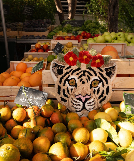 TAPEÇARIA IMP TESTA TIGRE FLORAL