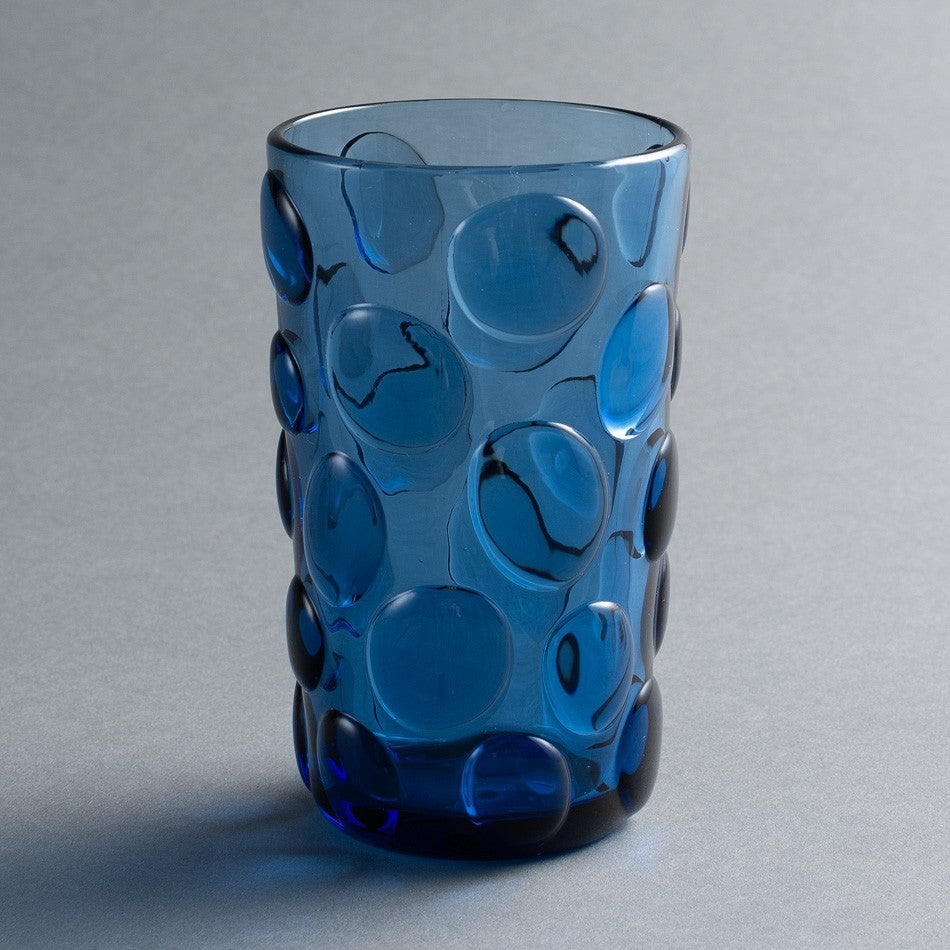 COPO VETRO BOLLA BLU