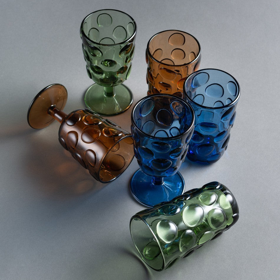 TAÇA VETRO BOLLA BLU