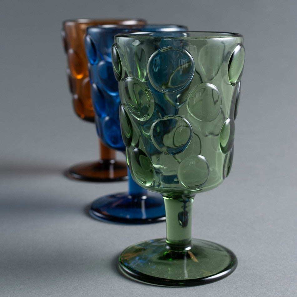 TAÇA VETRO BOLLA ÂMBAR
