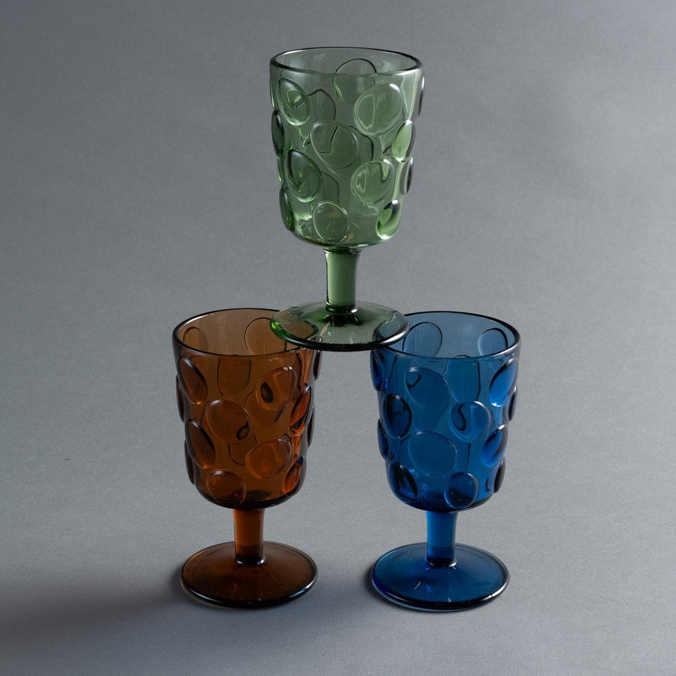 TAÇA VETRO BOLLA ÂMBAR
