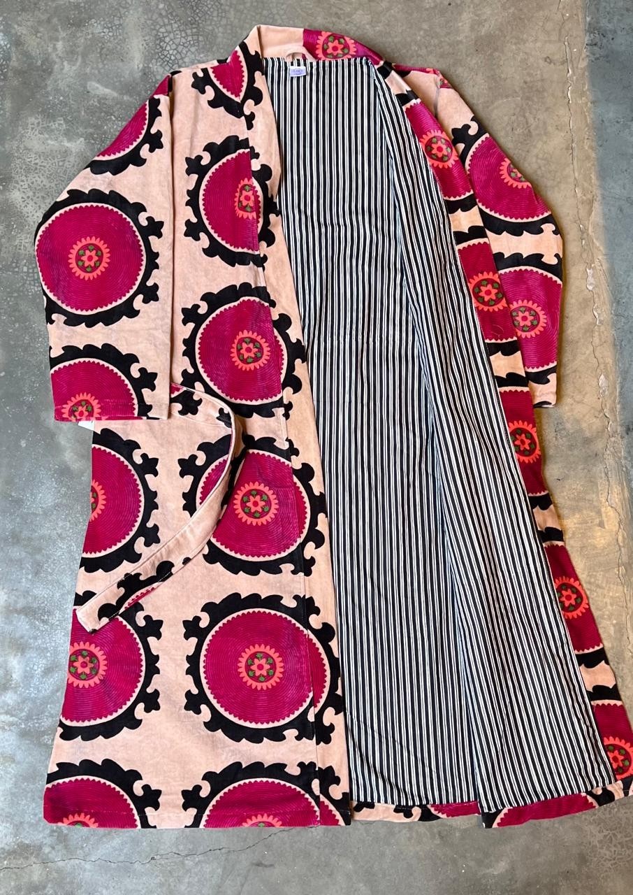 KIMONO VELUDO ESTAMPA SUZANI