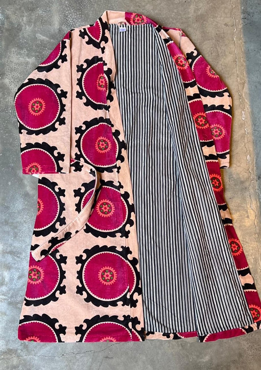 KIMONO VELUDO ESTAMPA SUZANI