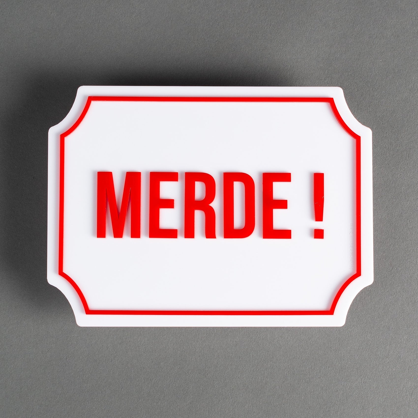 PLACA ACRÍLICO - MERDE