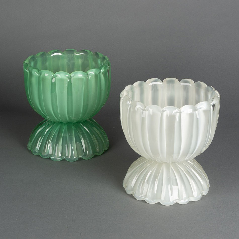 VASO CASTIÇAL MURANO BIANCO