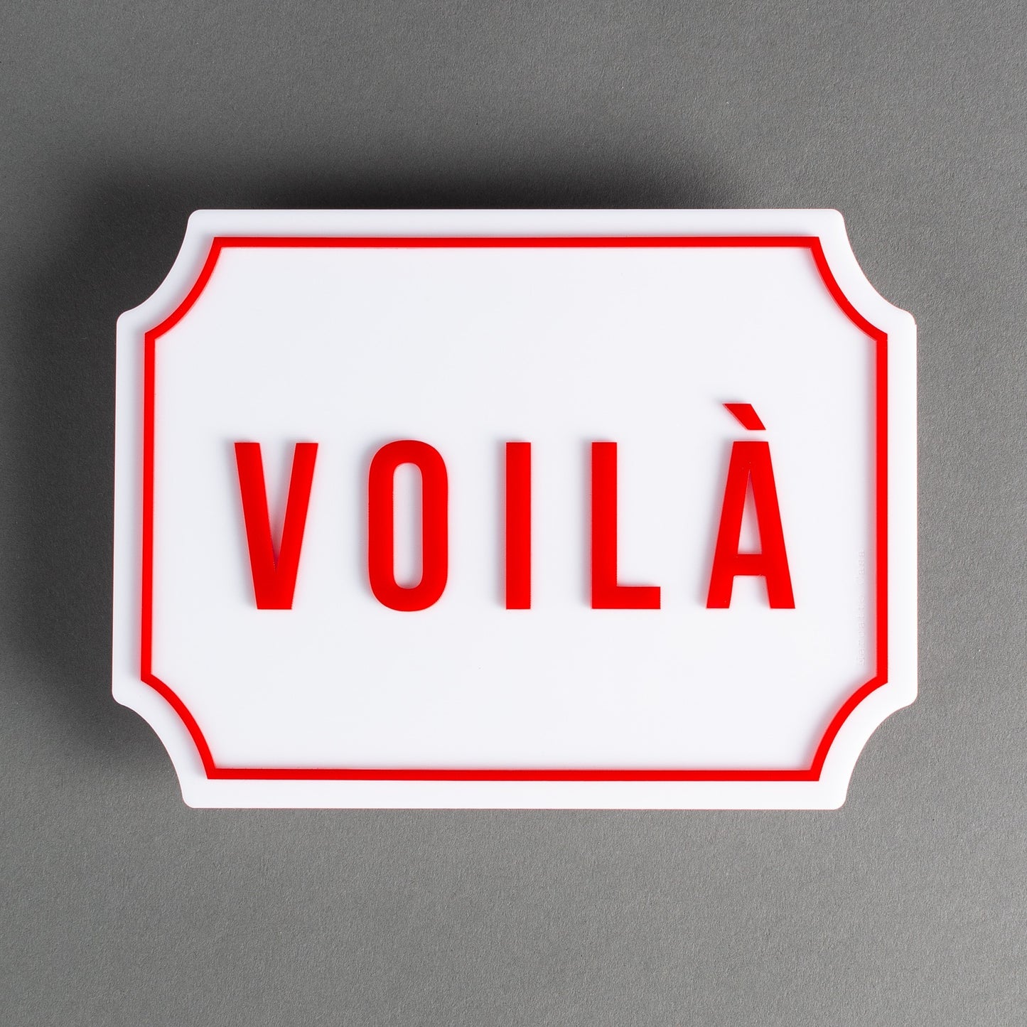 PLACA ACRÍLICO - VOILÀ