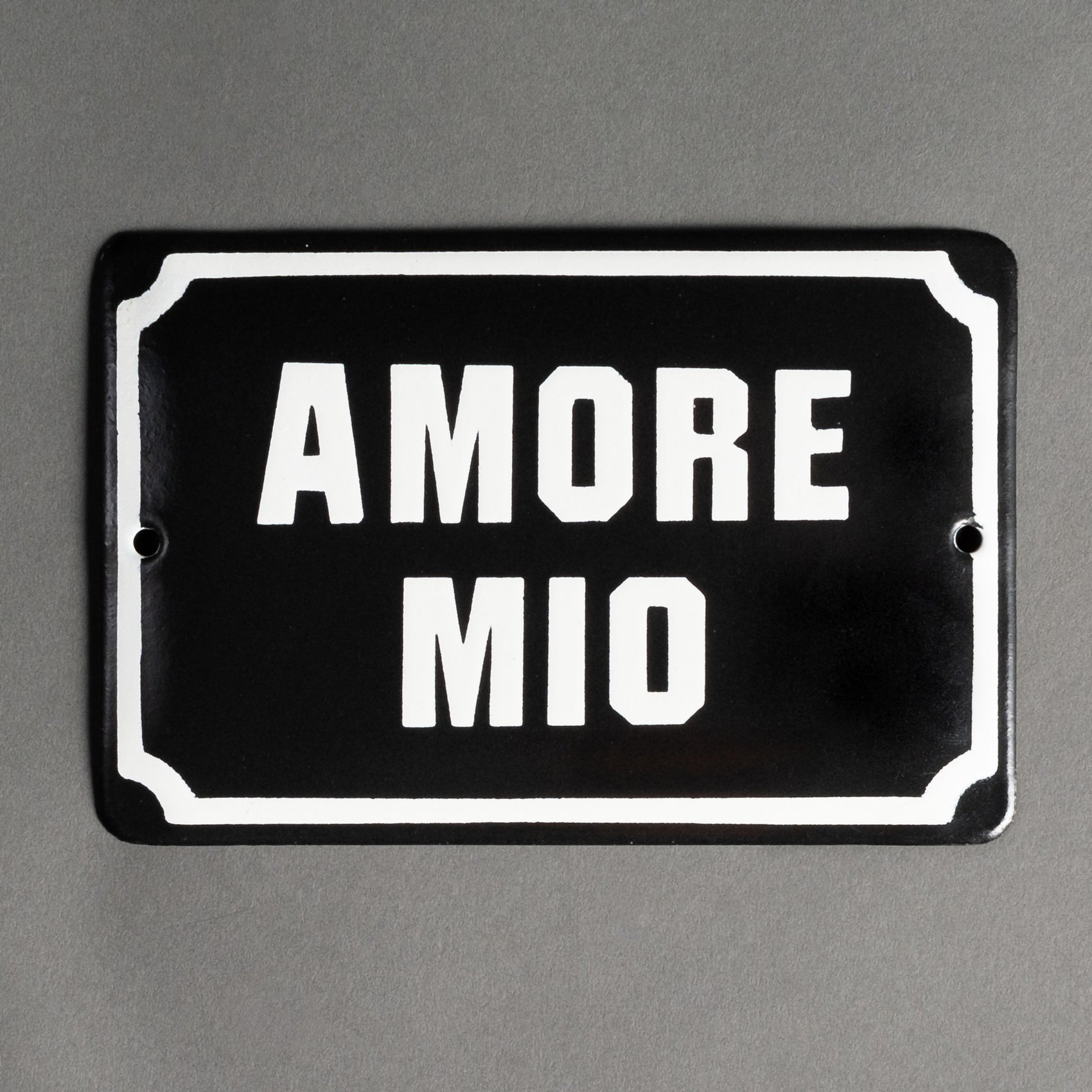 PLACA DE FERRO - AMORE MIO