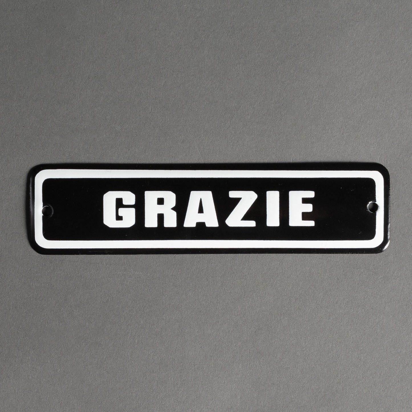 PLACA DE FERRO - GRAZIE