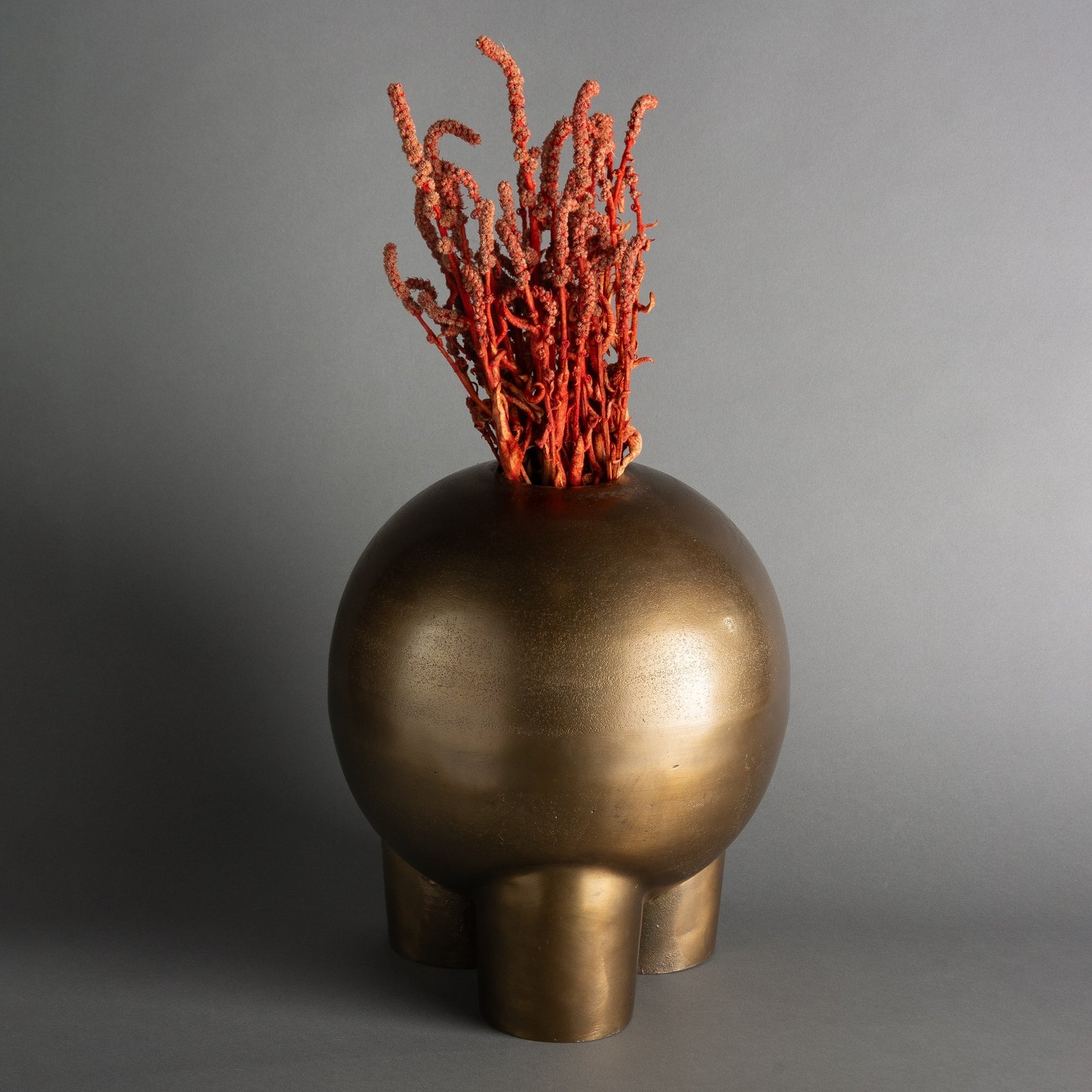 VASO C/ PÉS DOURADO