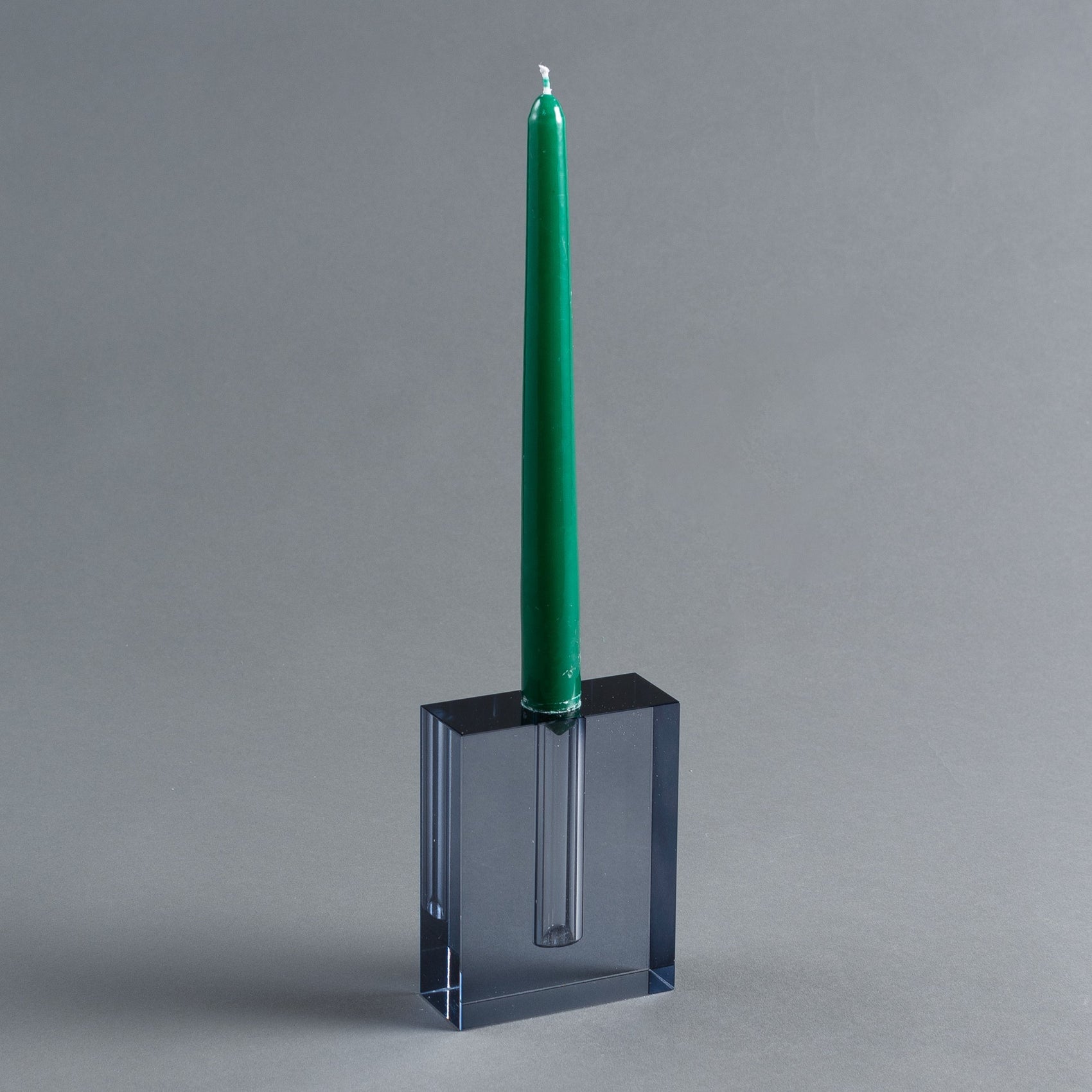 VASO CASTIÇAL VETRO BLU
