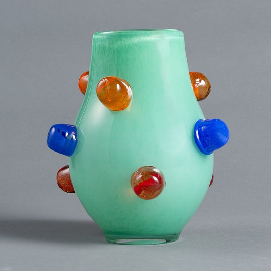 VASO VETRO VERDE PINOS