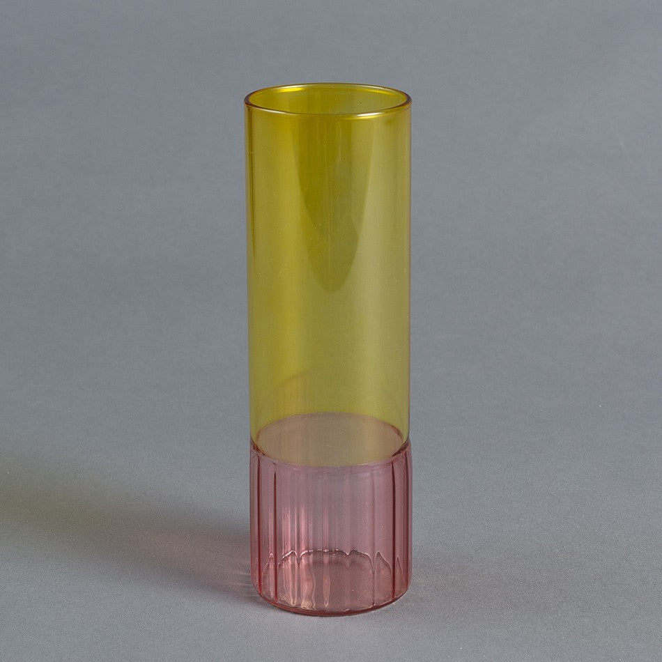 VASO GIALLO E ROSA