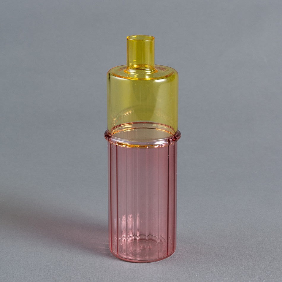 VASO GIALLO E ROSA