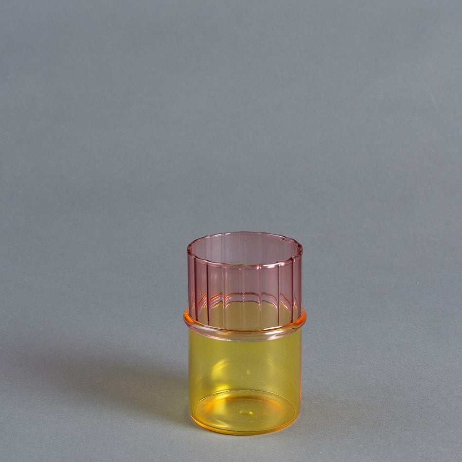 VASO GIALLO E ROSA
