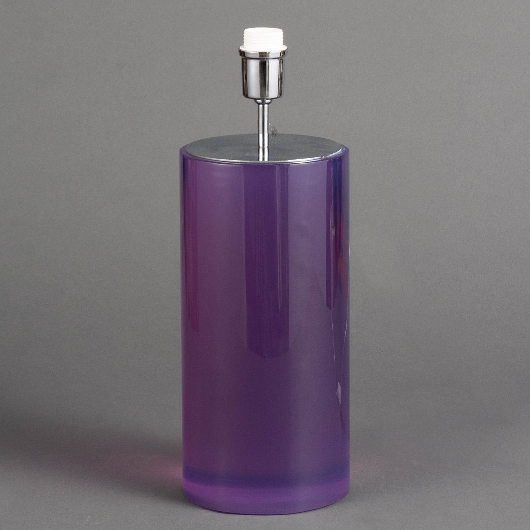 BASE ABAJUR CILINDRO COLORE - LILÁS (SEM CÚPULA)