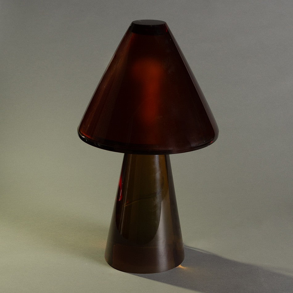 ABAJOUR CONE CUPULA RESINA