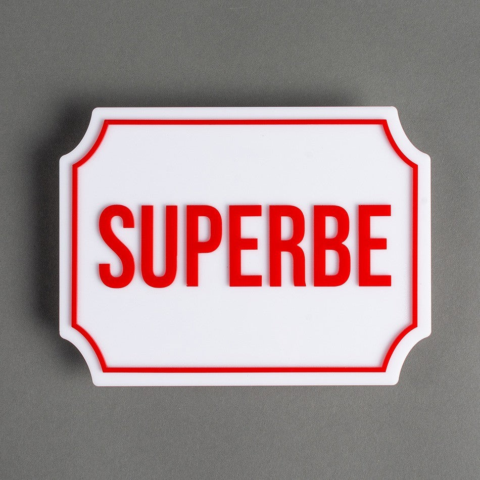 PLACA ACRÍLICO - SUPERBE