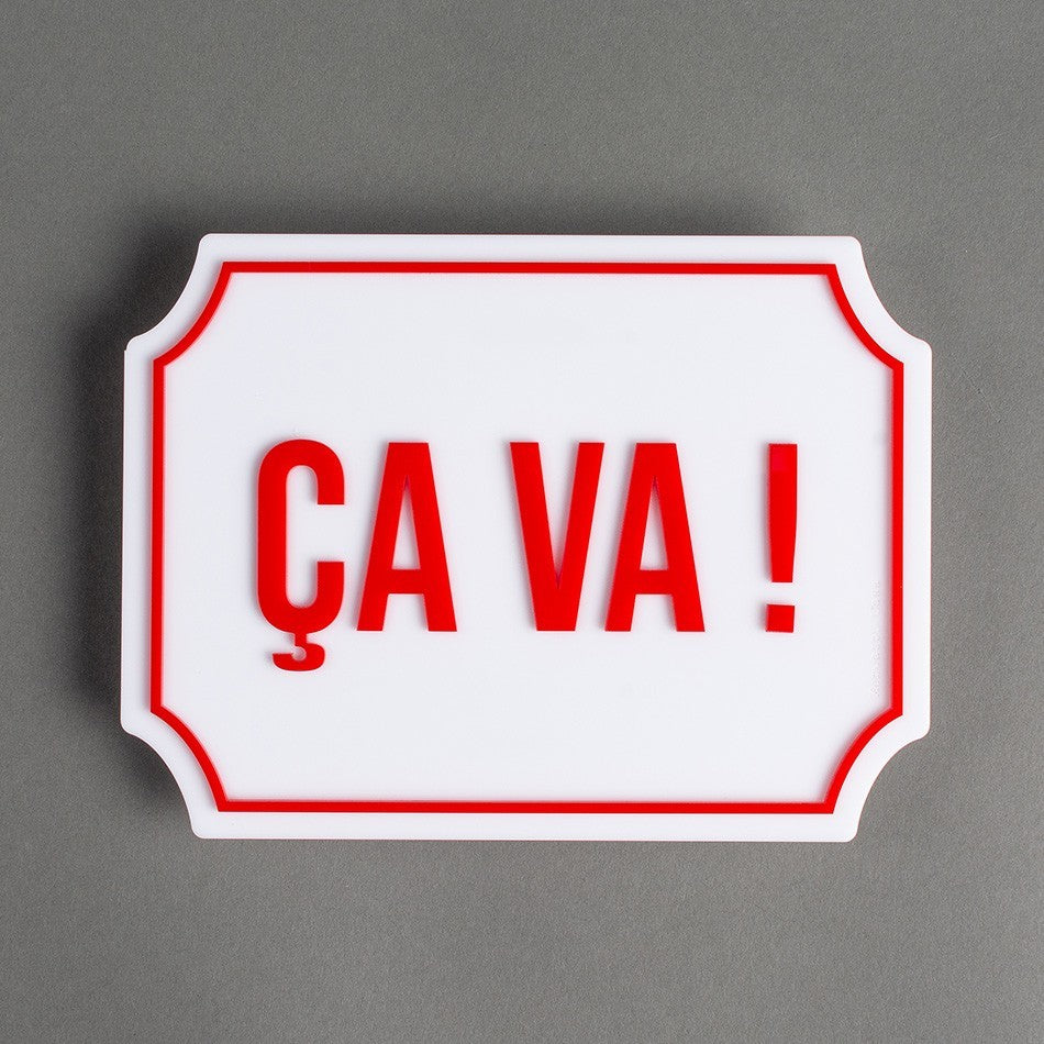 PLACA ACRÍLICO - ÇA VA!