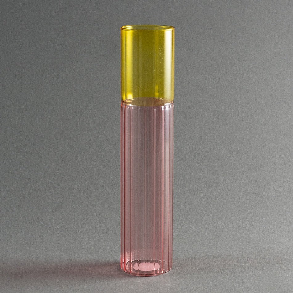 VASO GIALLO E ROSA