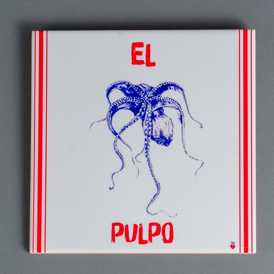 ESCULTURA AZULEJO PULPO