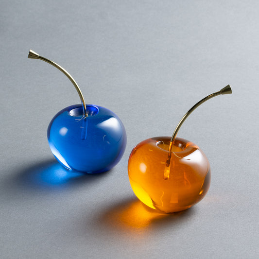 ESCULTURA CEREJA DECOR LARANJA CM GALHO