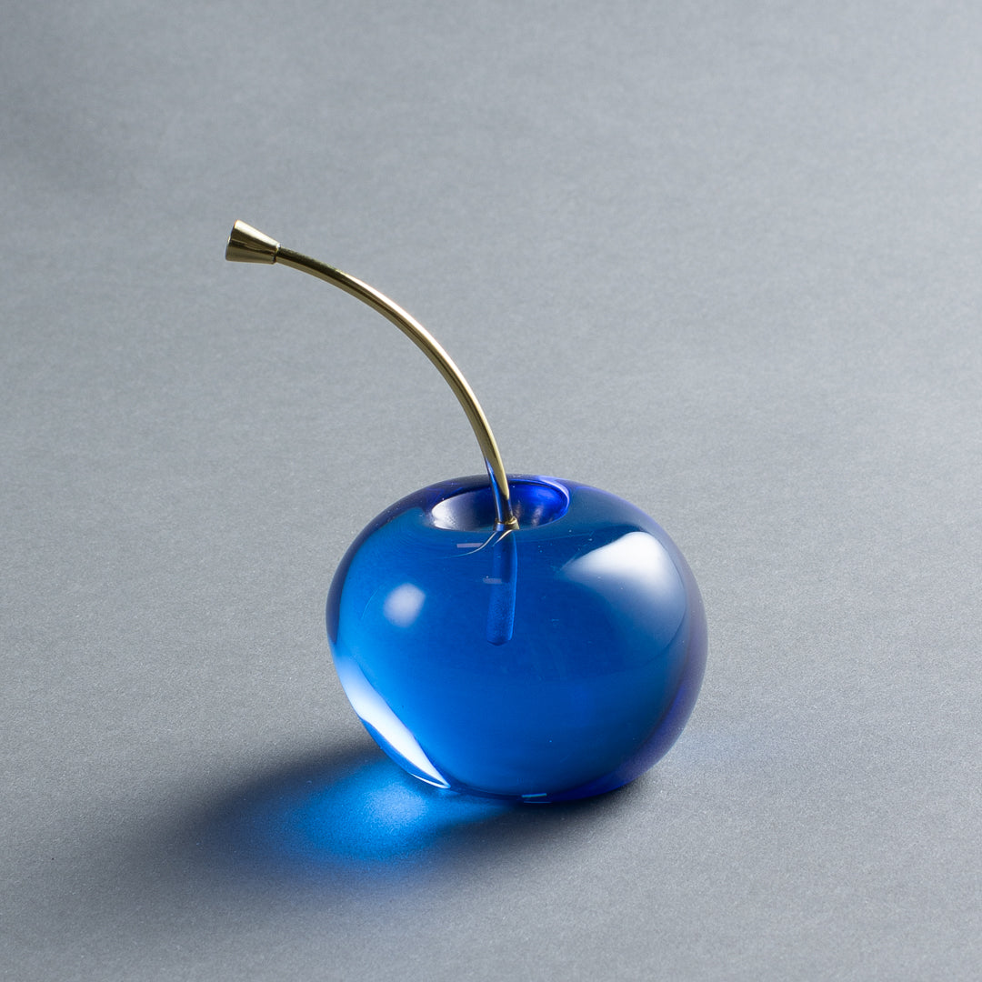 ESCULTURA  CEREJA DECOR AZUL CM GALHO