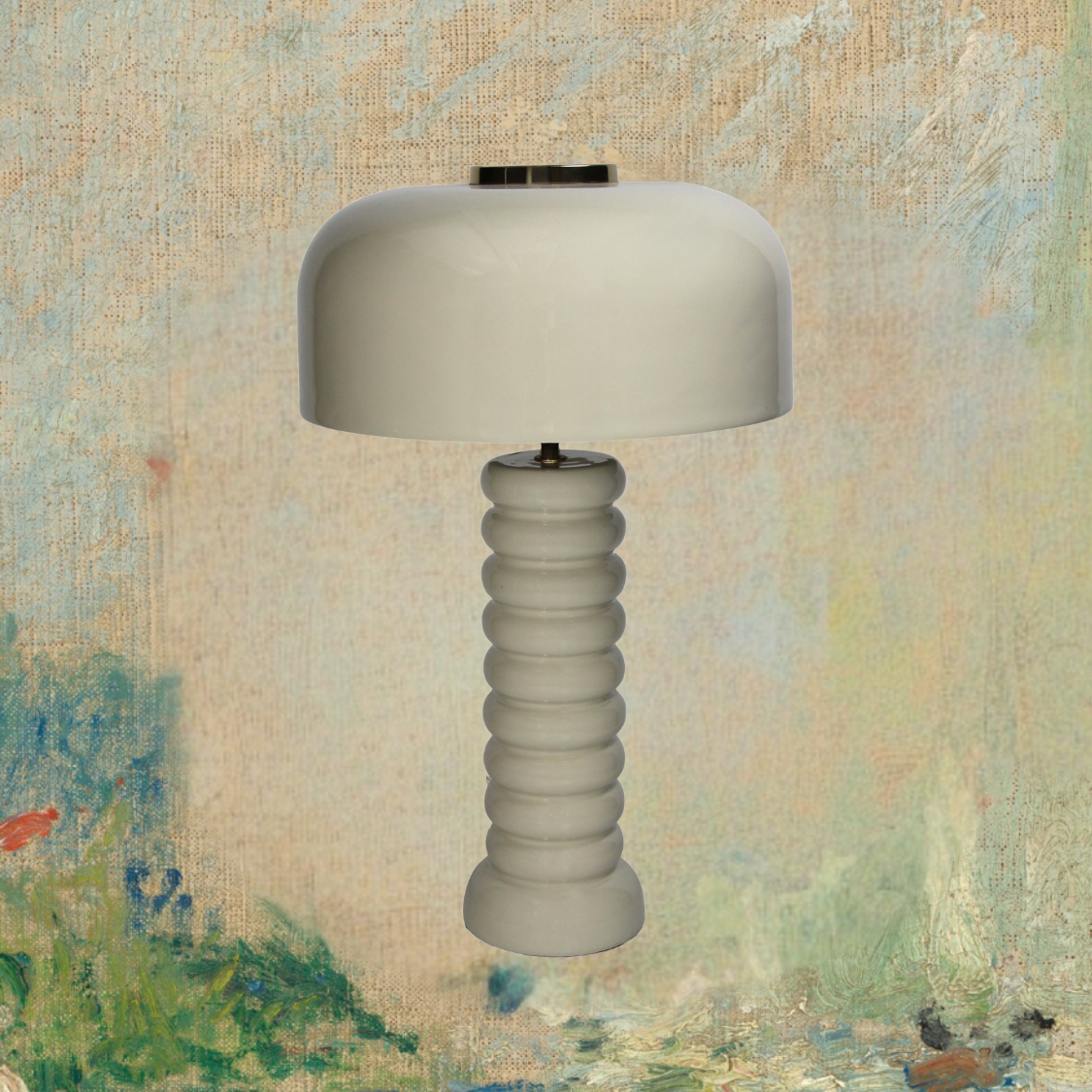 ABAJUR METAL OFF WHITE