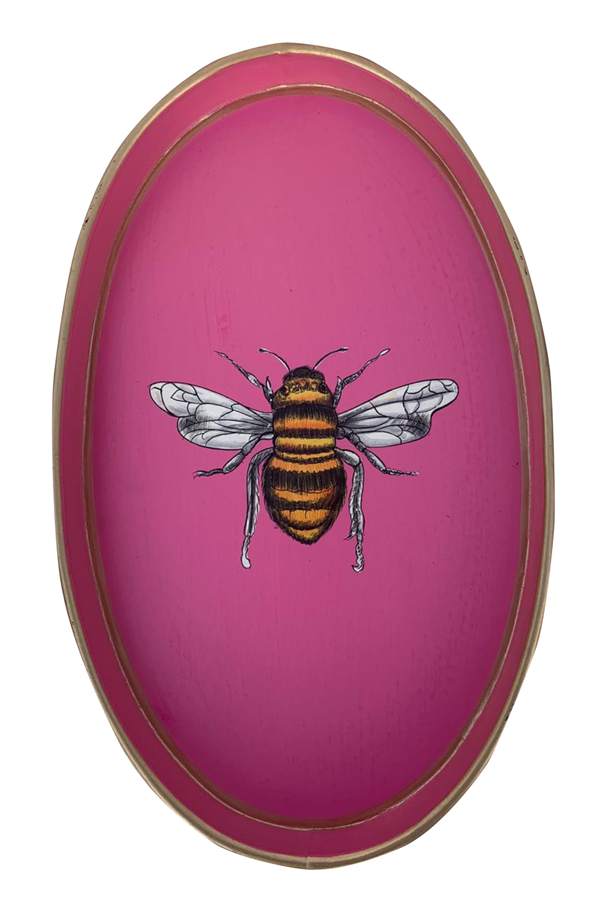BANDEJA METAL ABELHA PINK