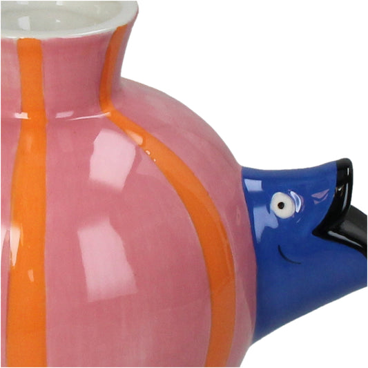 VASO PESCE  LISTERA ARANCIA ROSA  E BLU