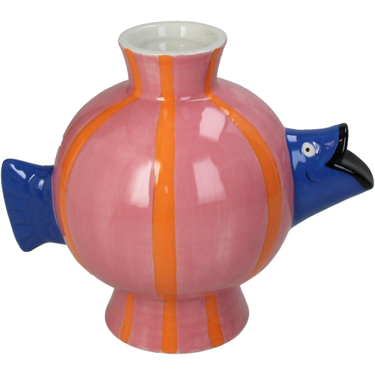 VASO PESCE  LISTERA ARANCIA ROSA  E BLU