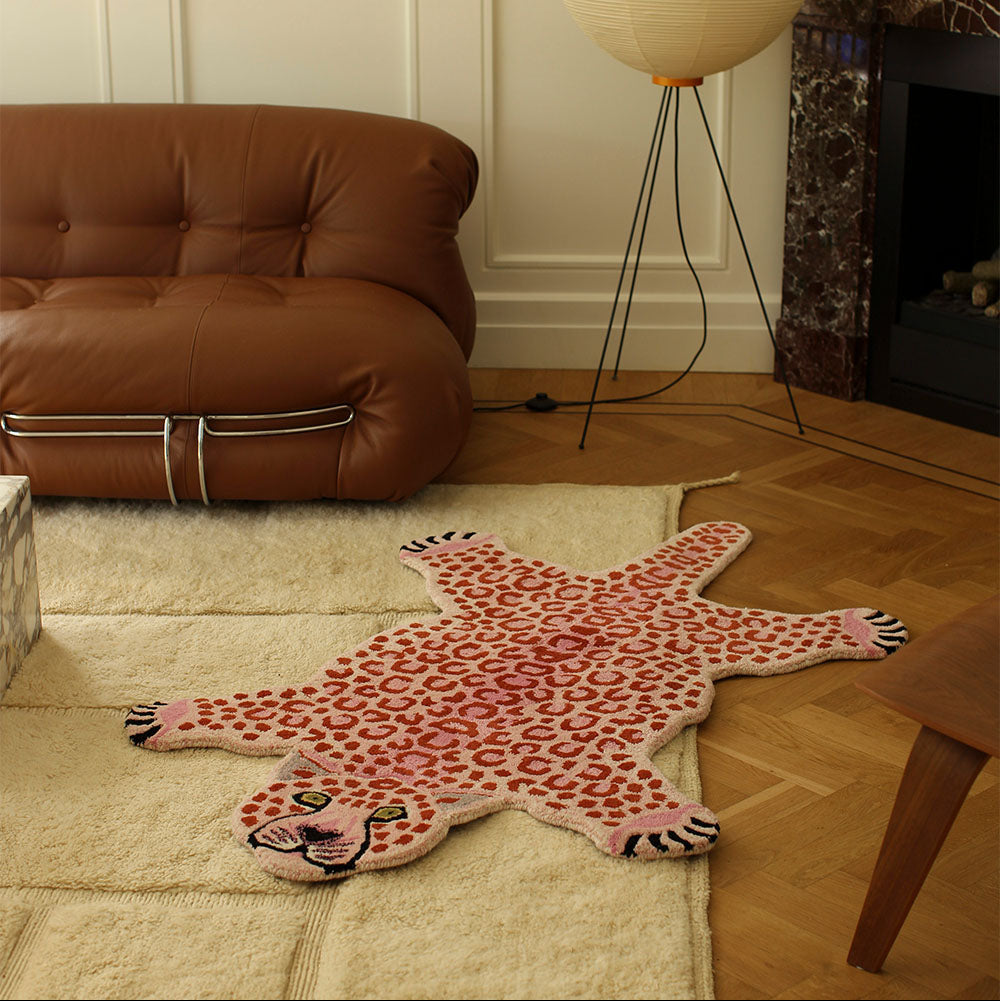 TAPETE  IMP PINK LEOPARDO LARGE