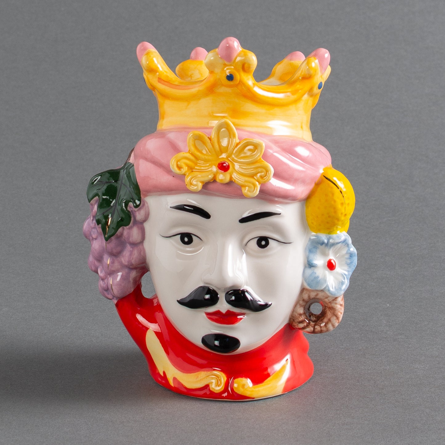 VASO ITALIANO TESTA DI MORO ROSA - HOMEM