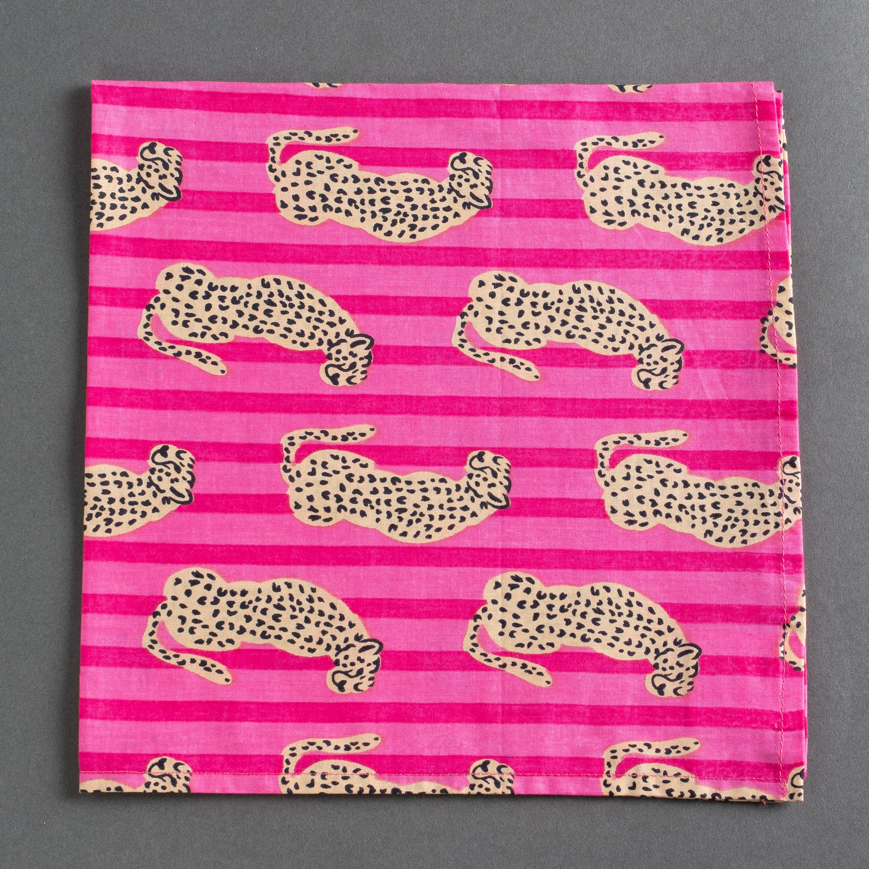GUARDANAPO LEOPARDO ROSA